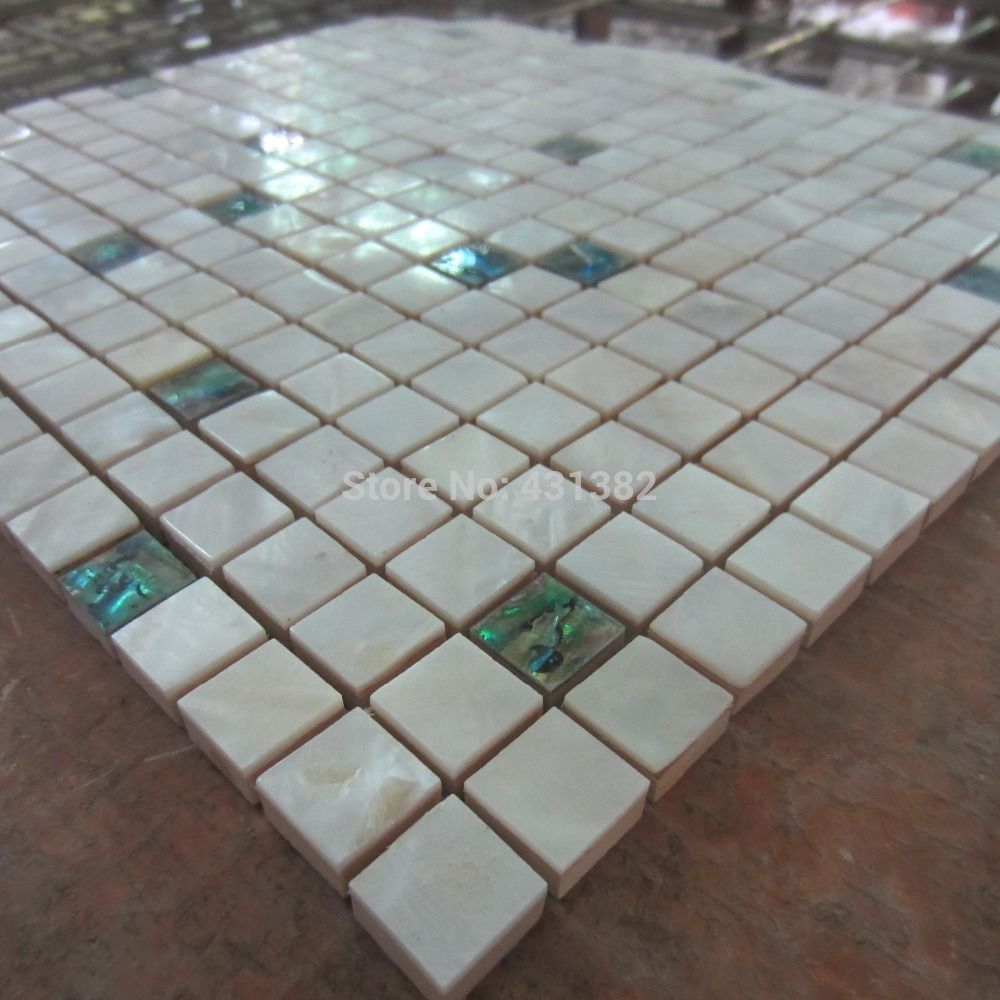 2020 Mother Of Pearl Tiles Green White Shell Tile Mixed Kitchen