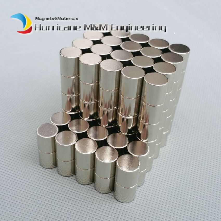 0.39 inch Length x 0.39 inch Height 10x10 mm Strong Neodymium Disc Round Magnets 