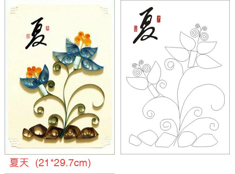 necessary diy quilling paper patterns quilling template from sunshine girl 18 68 dhgate com