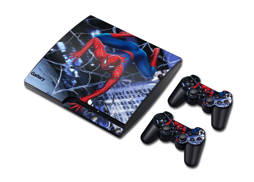 Acheter Cool Vinyle Autocollant Ps3 Slim Peau Autocollant Pour 1 Console 2 Contrôleur Peau Autocollants Très Cool Spiderman De 7 15 Du Yfxu 09 Dhgate Com