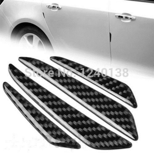 GJ13| 4Pcs Carbon Fiber Style Car Side Door Edge Protection Guards Trim Sticker