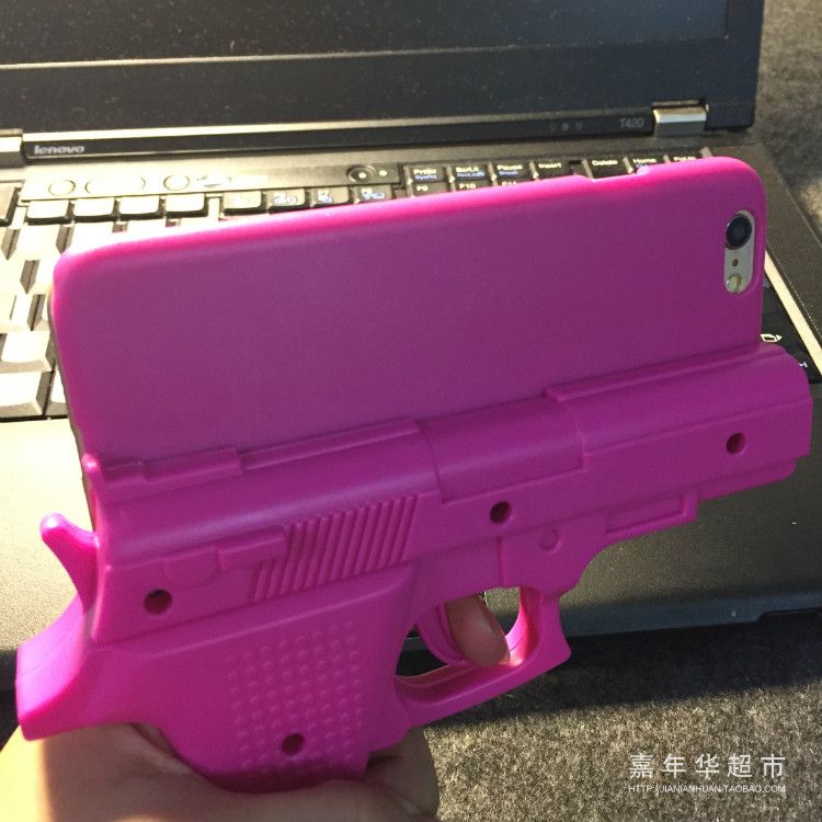 Fashion Creative 3D Gun Case Gun Shape Hard Phone Case Cover For IPhone