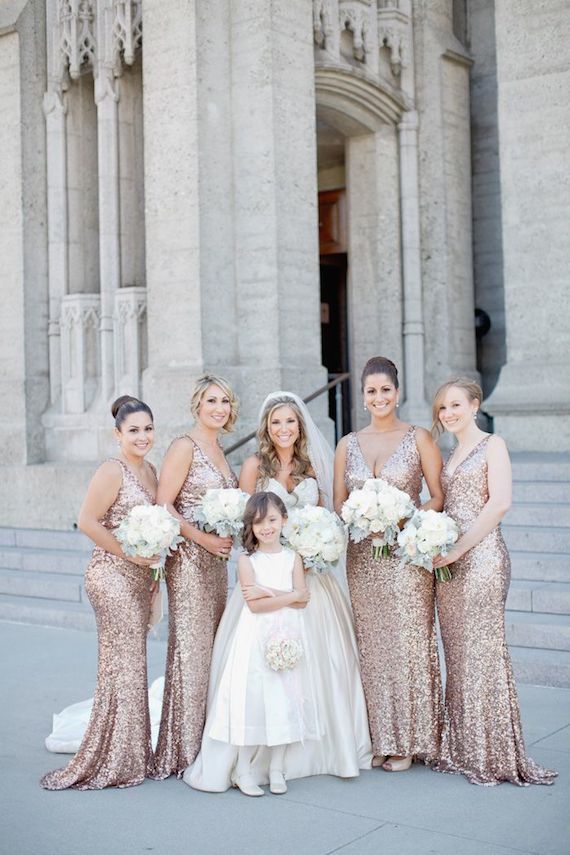 champagne rose gold bridesmaid dresses