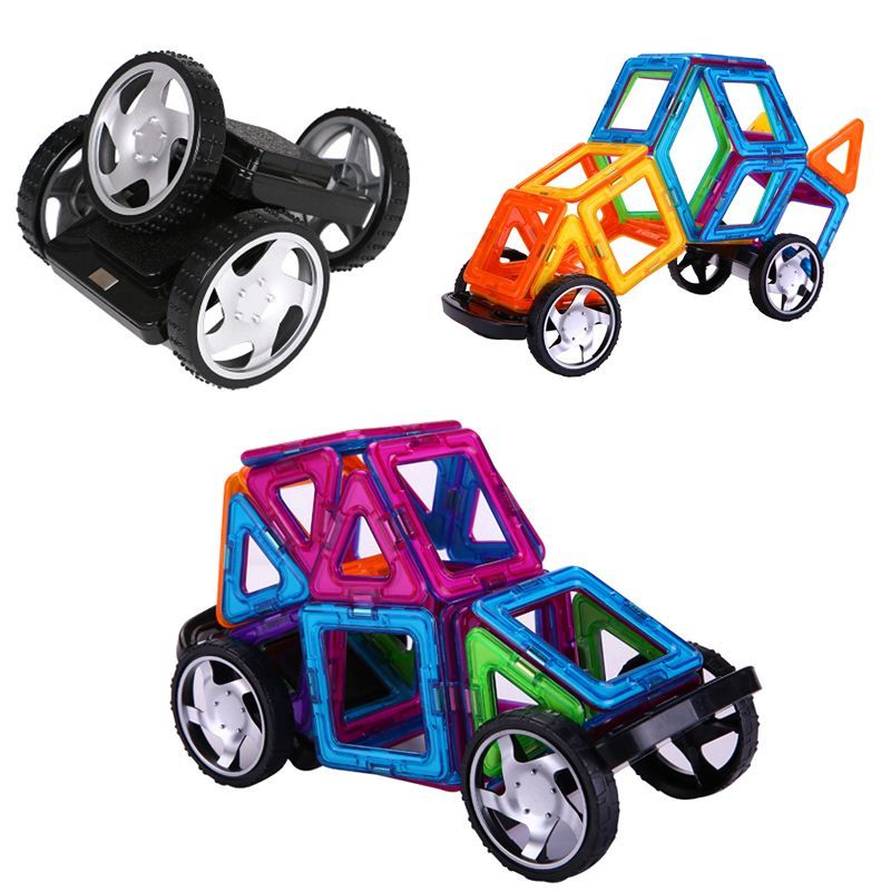 magnetic blocks with wheels