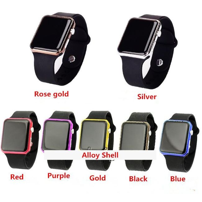square shape digital watch