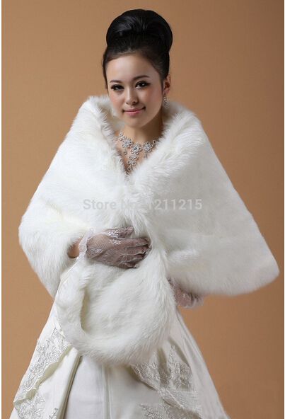 womens faux fur shawl