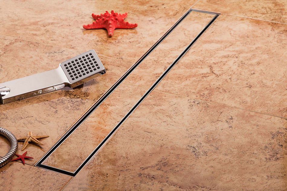 Discount DIYHD 23 3/5 39 2/5 Tile Insert Linear Shower Drain Long Floor