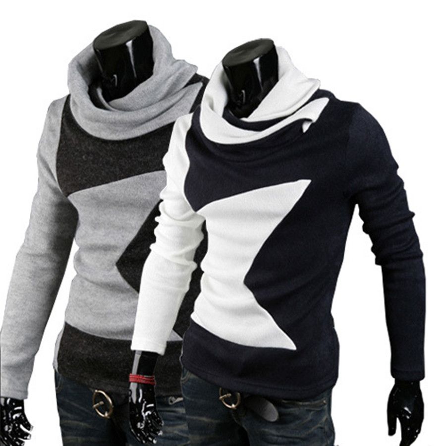 high neck t shirt with coat
