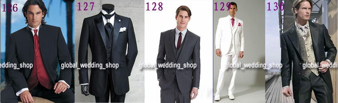 Customized One Button Wedding Suits For Men Coat+Trousers+Tie High ...