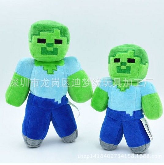 zombie minecraft peluche