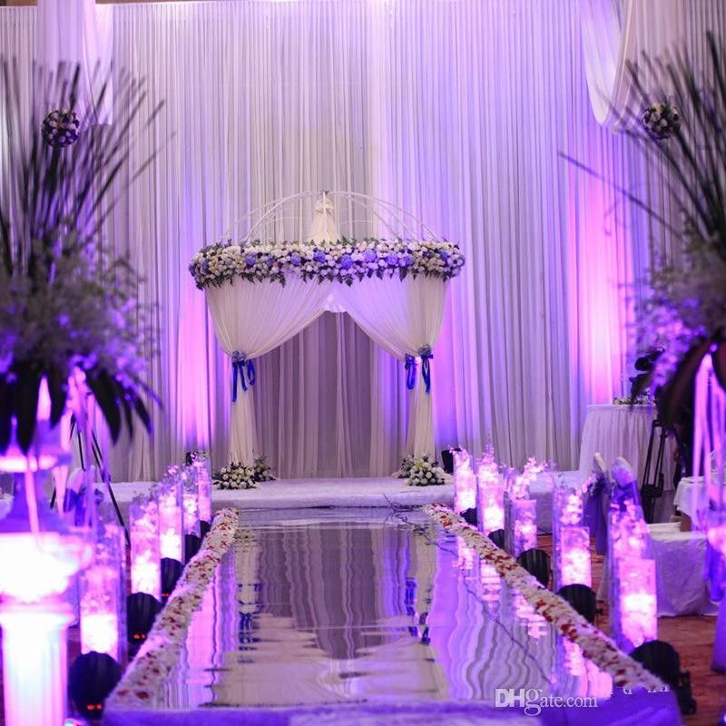 Romantic Wedding Centerpieces Mirror Carpet Aisle Runner 1m Wide