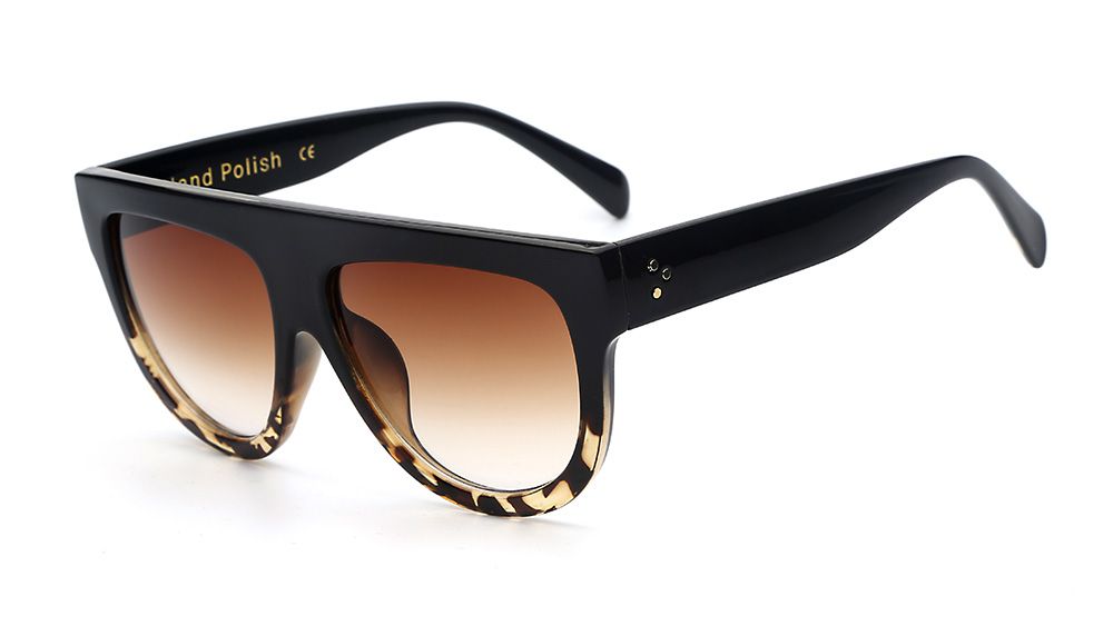 Wholesale 2015 New Italy Brand Designer Fashion Women Sunglasses Oversize Female Flat Top ...