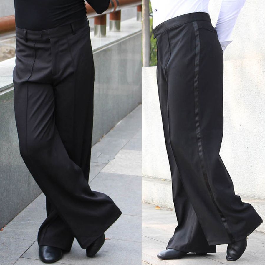 2021 2015 New Arrival Men Jazz/Latin Dance Pants Black Mens Ballroom