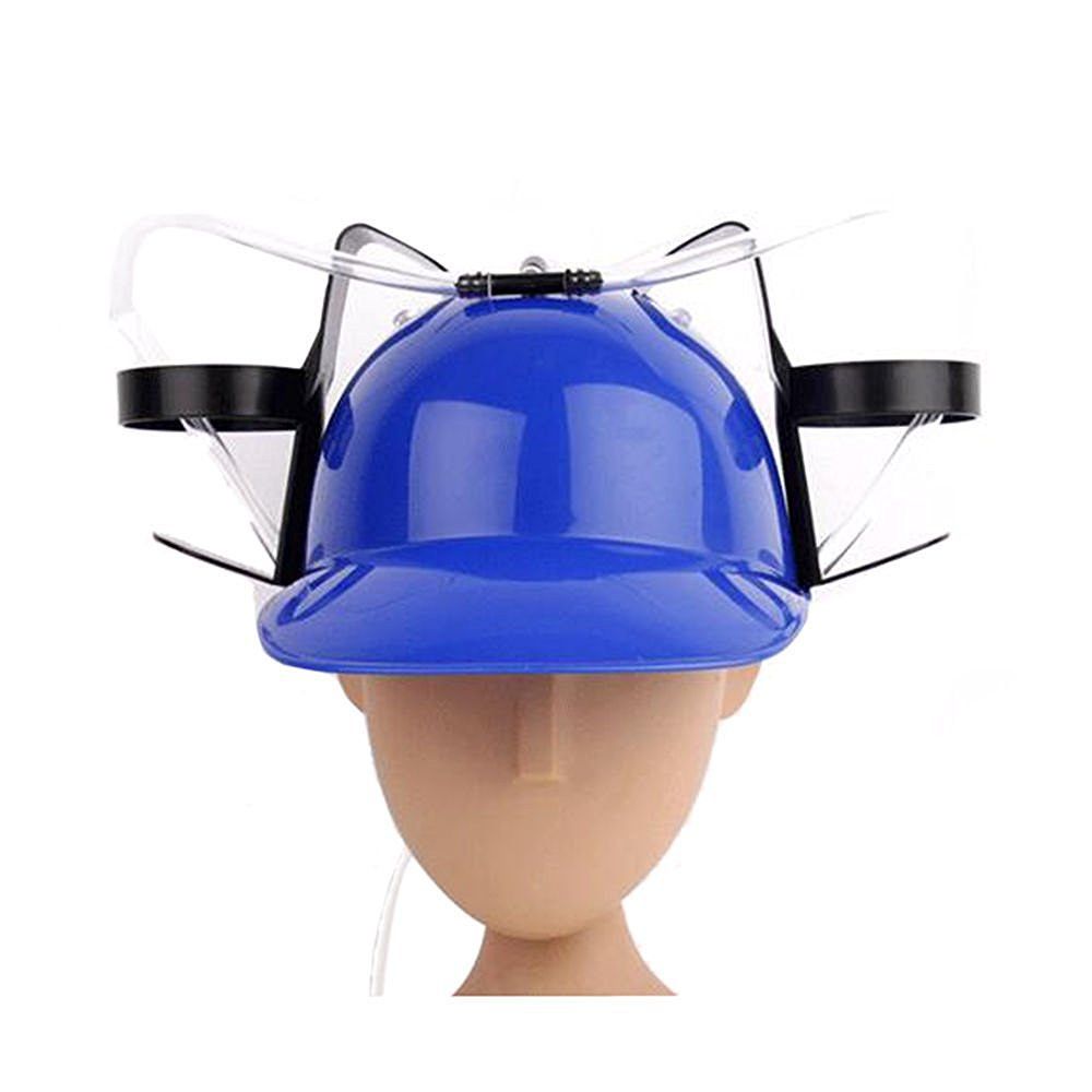 Beer and Soda Coke Cool Helmet Drinking Cap Drinking Hat with Straws Can  Holder Toys Games Fun Party Hat