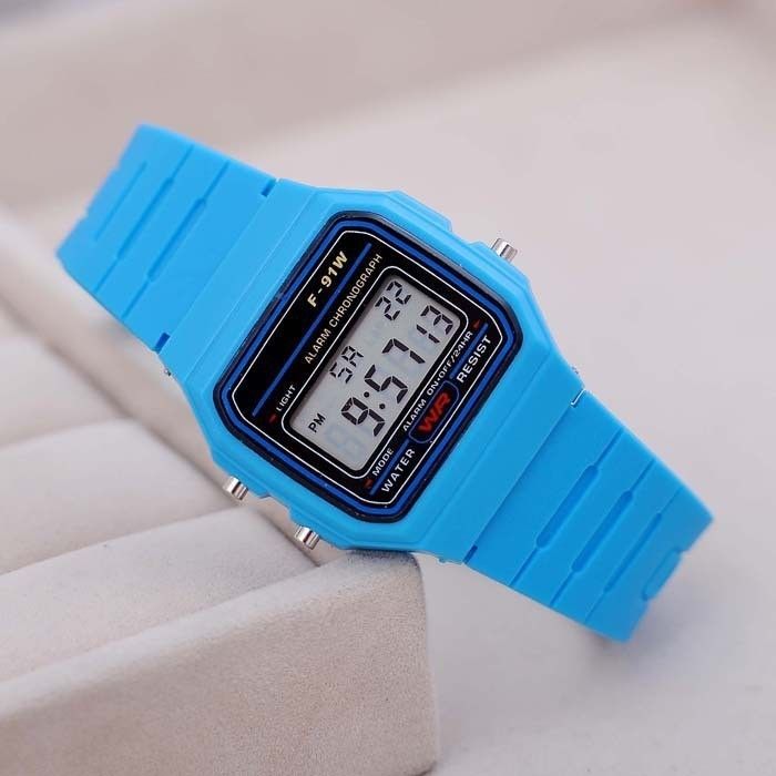 casio f91w blue