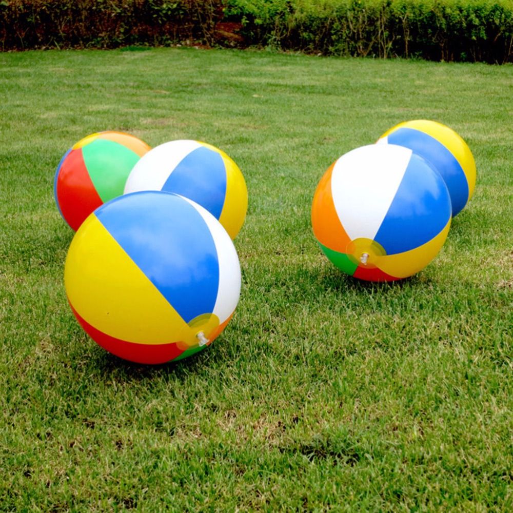 1Pcs Beach Pool Ball Inflatable Aerated Air Stress Water Educational Toys KT 