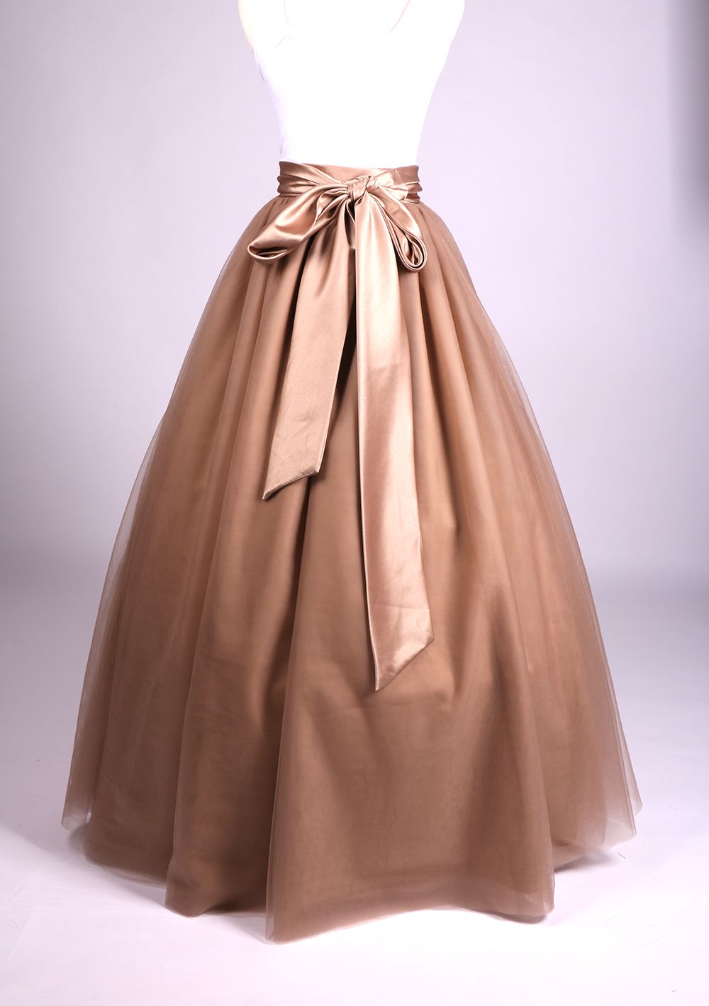 Long Skirt With Ribbon 2025 | solajoiers.com