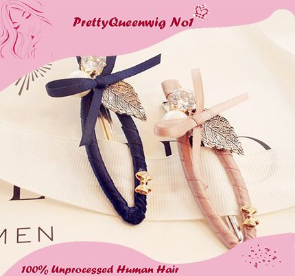 Korean Leaf Pearl Diamond Women Hair Pins Fashion Hair Accessories