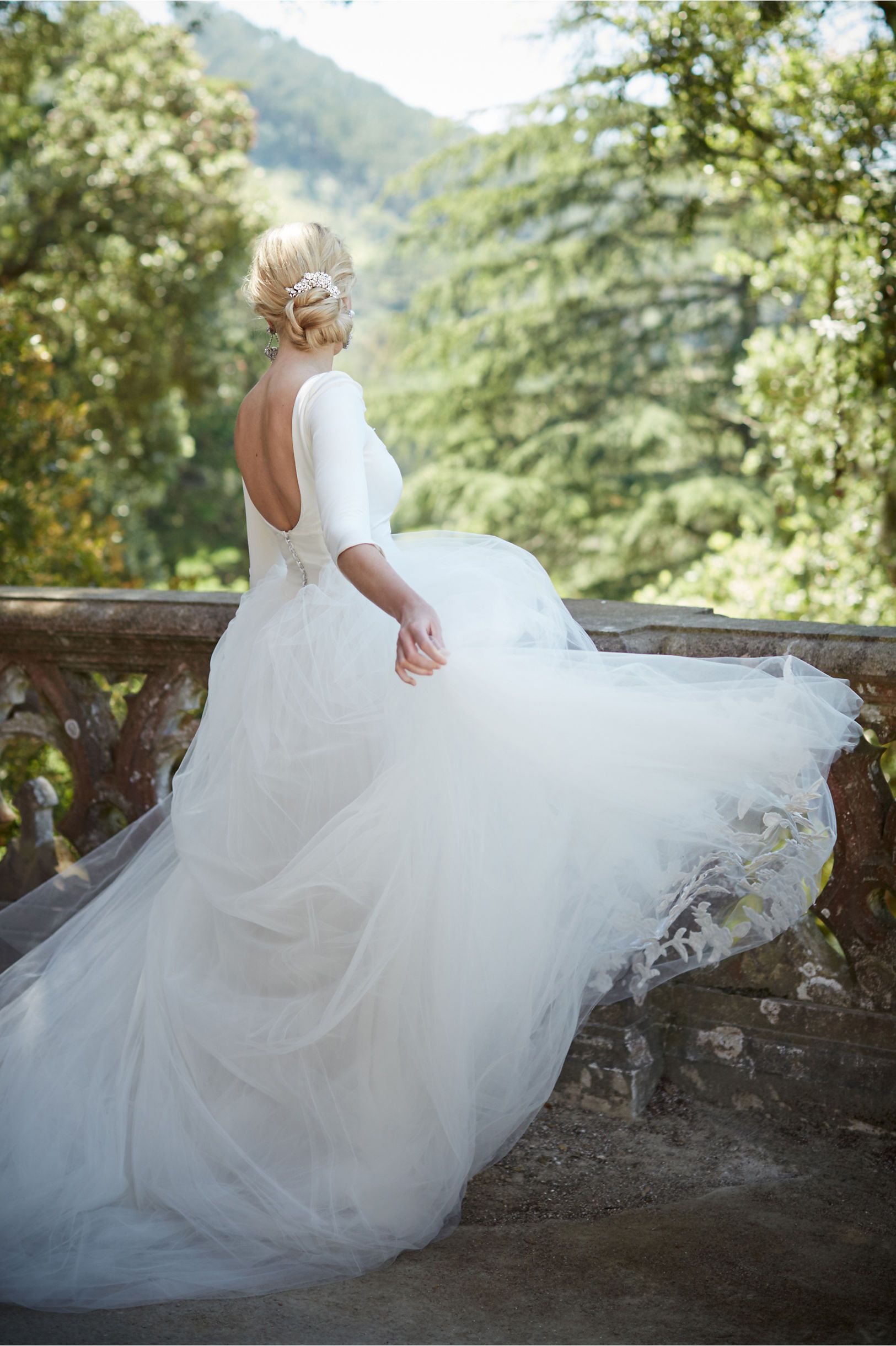 Discount2019 Elegant Tulle Wedding Dress Olivia Palermos A Line Appliques Graceful Bridal Gowns From Bhldn Winter Long Sleeves Dresses Sweetlife1 108 26 Dhgate Com 