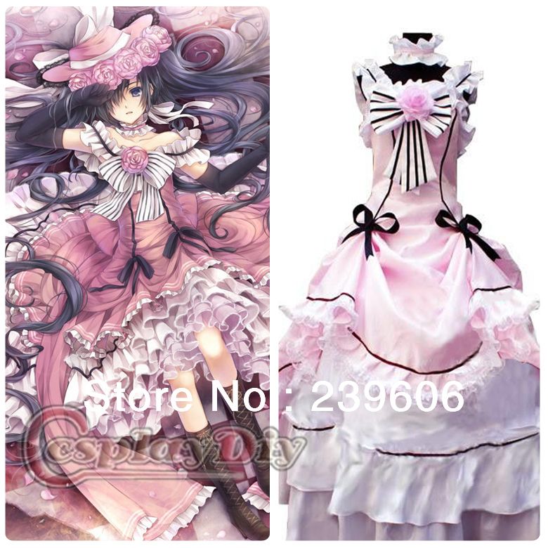 Black Butler Kuroshitsuji Pinkel Ciel Phantomhive Cosplay Dress