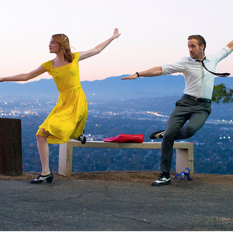 2019 Womens Formal Celebrity La La Land Emma Stone Mia Cosplay Yellow Elegant Ladies Women Long Party Dresses Summer Style Women Dresses Costumes From