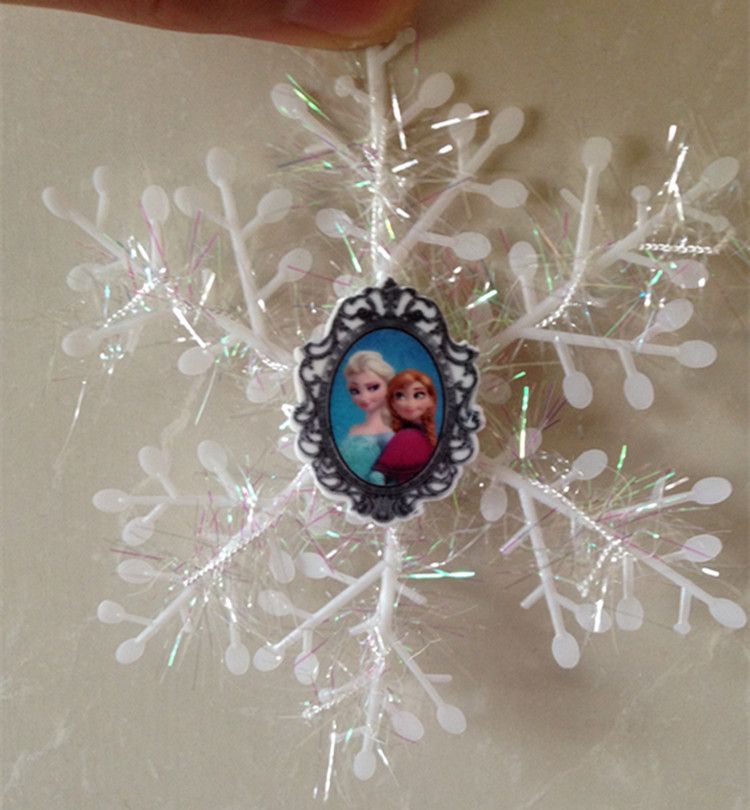Wholesale Frozen Anna Elsa Snowflakes Christmas Tree Decorations