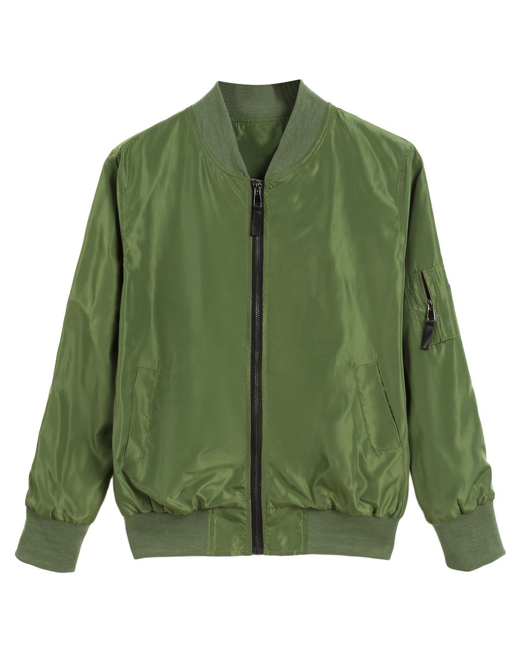 thin green jacket