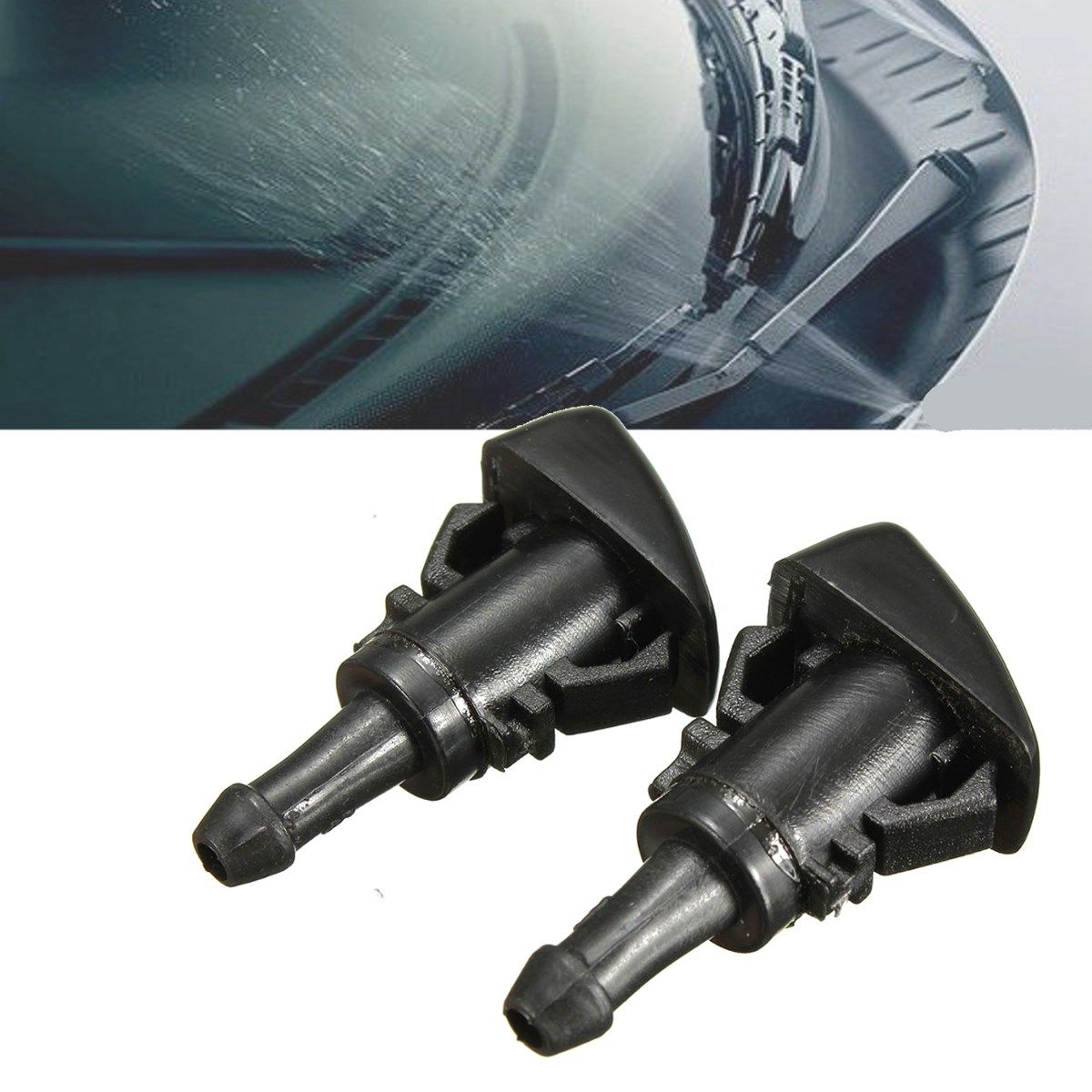 2021 New 2x Windshield Water Sprayer Washer Nozzle For Chrysler 300 For