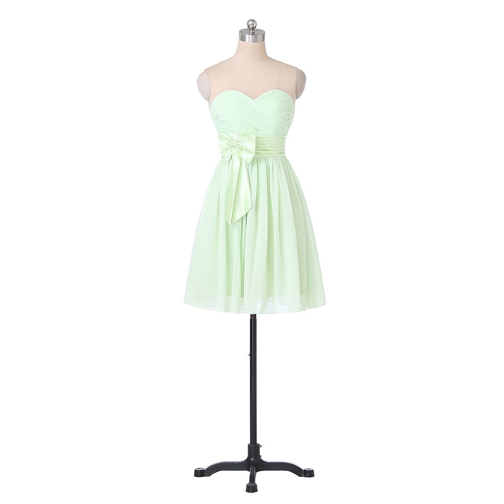light green short dress