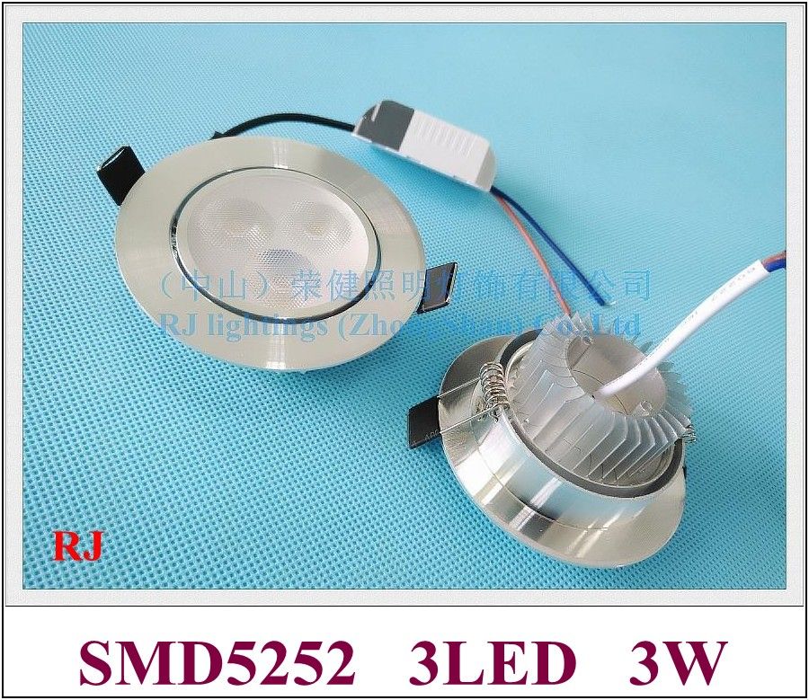 Recessed Install Led Ceiling Spot Light Down Lamp Downlight 3w New Design 2017 Smd5252 110lm W Ac85 265v Input Aluminum Led Downlights Price Led
