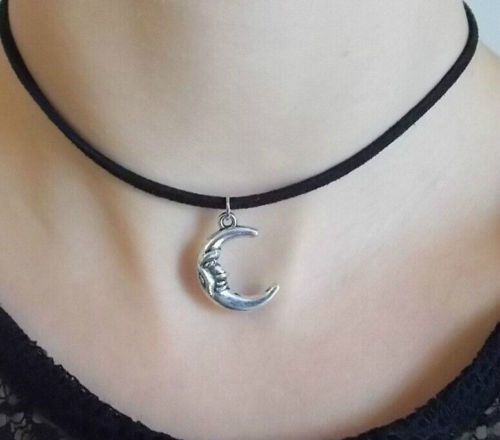 black cord choker necklace