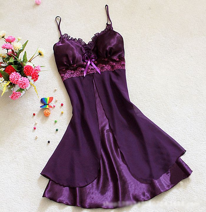 purple night dress