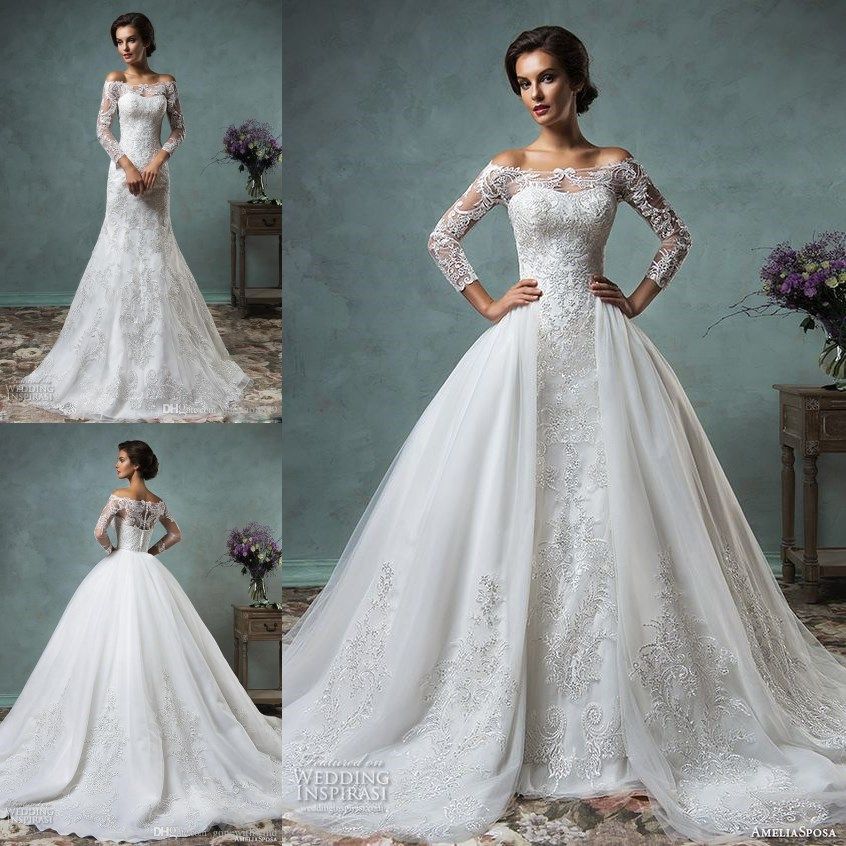 lace bridal dresses with sleeves