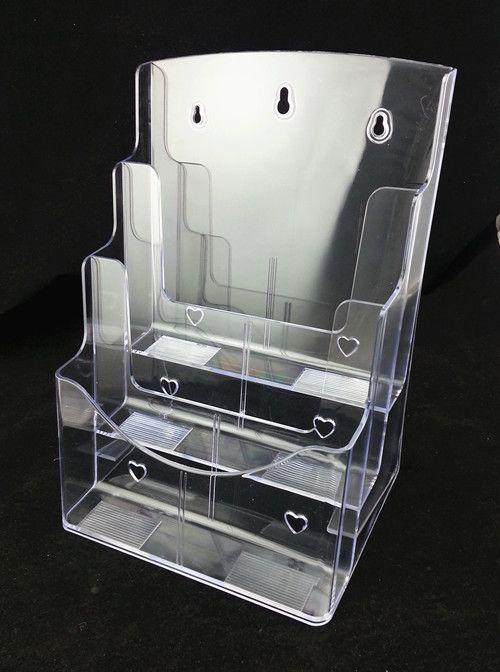 2020 Clear A4 Three Tiers Pamphlet Brochure Literature Plastic