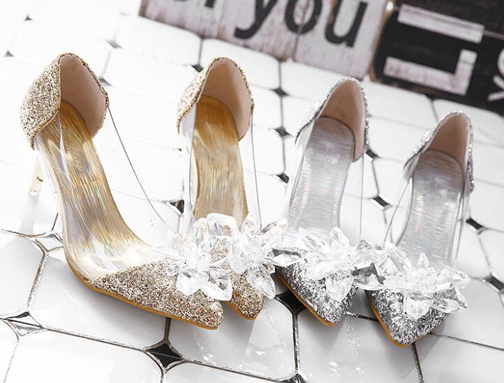 chaussure transparente cendrillon