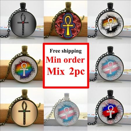 Grosshandel Ns 00598 Agyptische Ankh Halskette Ewiges Leben Symbol Schmuck Glas Foto Cabochon Halskette Von Autumngirl 10 8 Auf De Dhgate Com Dhgate