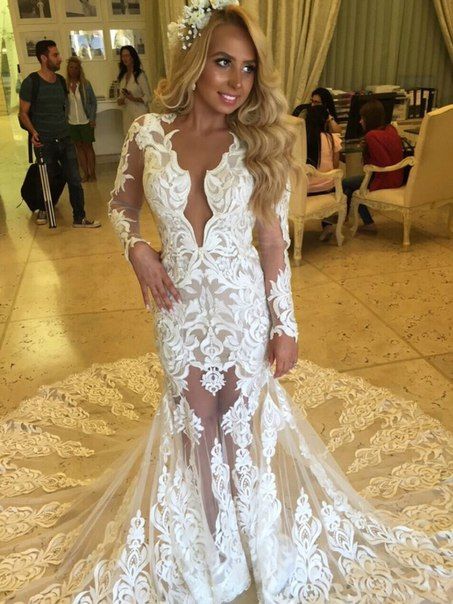 beautiful ivory wedding dresses