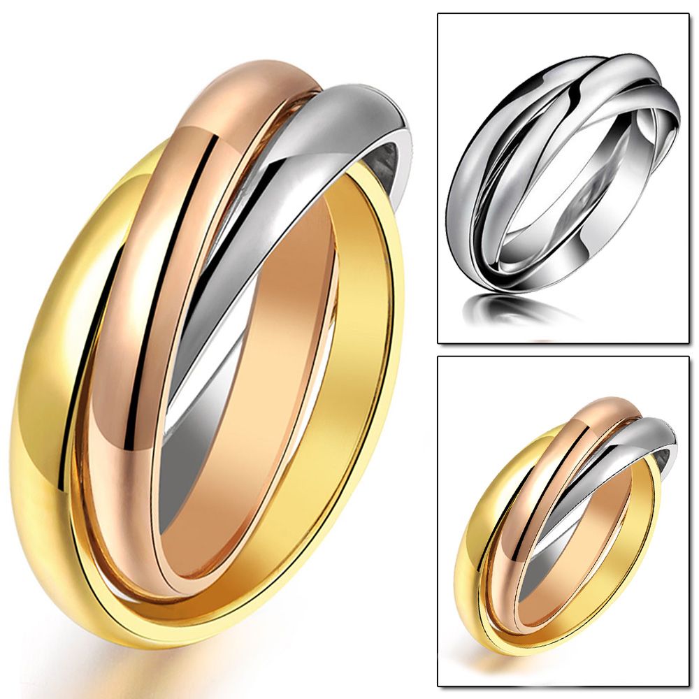silver gold ring