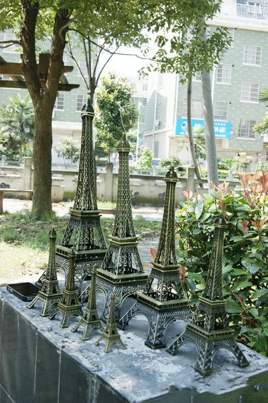 France Paris 3d Eiffel Tower Model Alloy Eiffel Tower Desk Table