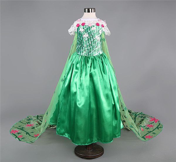 green elsa dress