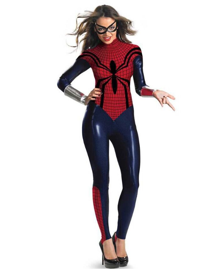 Halloween Costumes Spiderman Clothing Clothes Women Girls Hot Sale