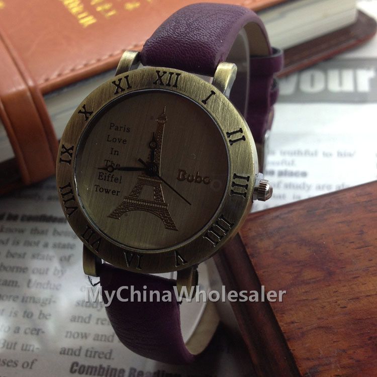 Bobo Vintage Wristwatches Watches Romantic Series Paris Eiffel Tower  Leather Watch Rome Watches Wholesale Retro Ladies Watches High Quality From  Mychinawholesaler, $2.94 | DHgate.Com