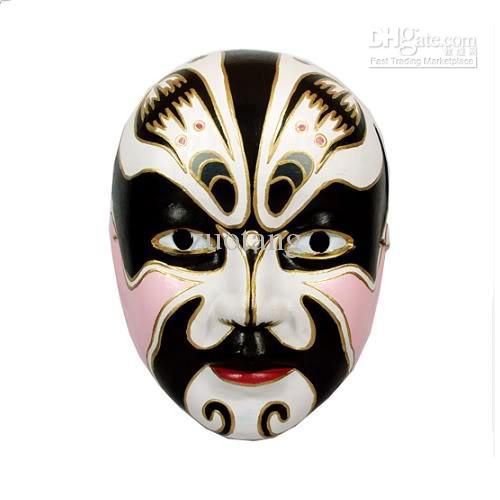 Novelty Peking Opera Masks Male Chinese Style Paper Pulp Full Face