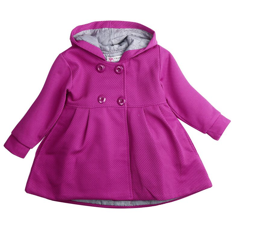 Baby Toddler Girl Warm Fleece Winter Pea Coat Snow Jacket Suit Clothes ...