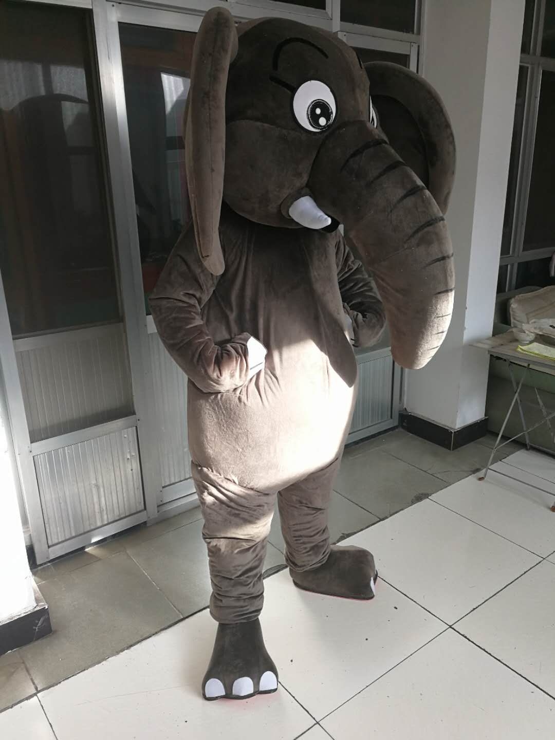 Hot Sale Cartoon Movie Character Real Pictures Elephant mascot costume Adult Size free shipping Hot Sale Cartoon Movie Character Real Pictures Elephant mascot costume Adult Size free shipping