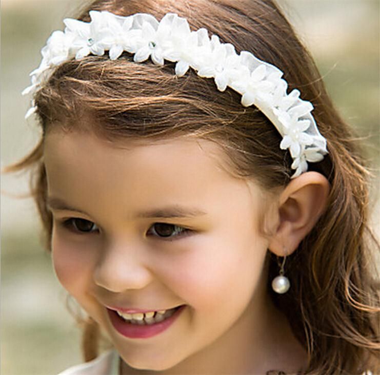 Flower Girl Headbands Toddler Head Flowers Hair Accessories Chiffon Hand Sewing Good Beautiful Girls Headbands Headwear Kids Hair Bands Canada 2019