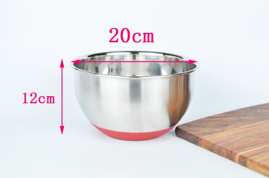 satin al paslanmaz celik kaymaz taban karistirma kabi 20cm tl66 82 dhgate comda