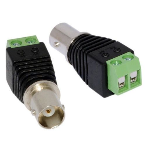 Cablesonline jack hembra bnc de 5 pines a conector de balum de bloque Cablesonline jack hembra bnc de 5 pines a conector de balum de bloque