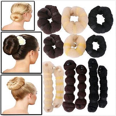 Pack In A Pack Hot New Magic Sponge Hair Styling Bun Maker Twist
