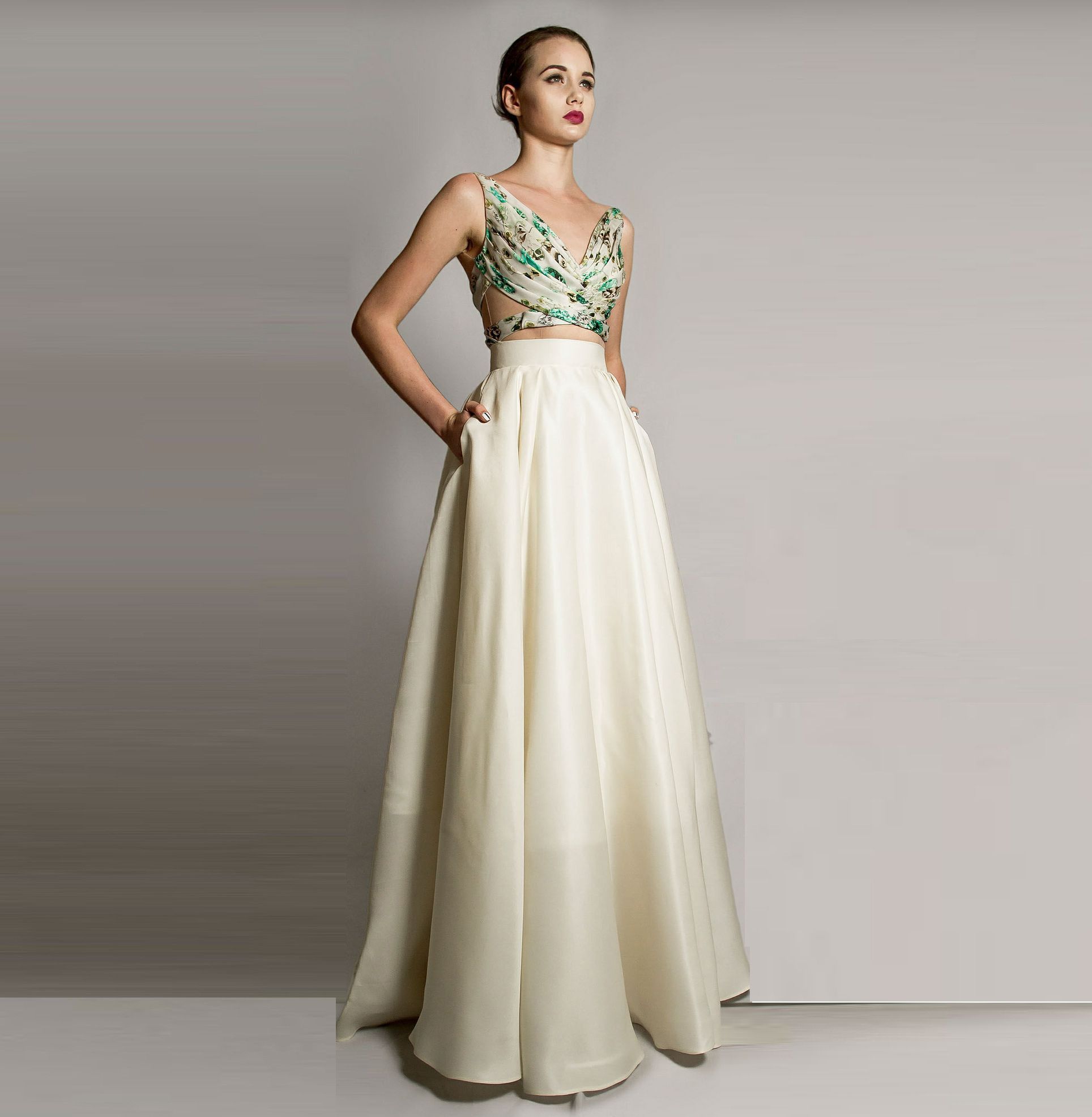 plus size peplum evening gowns